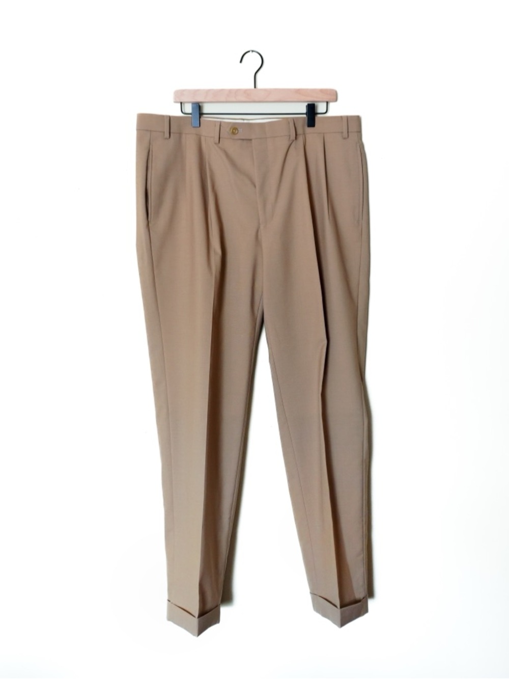 Lauren Ralph Lauren 38W x 32L Total Comfort 100% Wool Khaki Slacks Pants